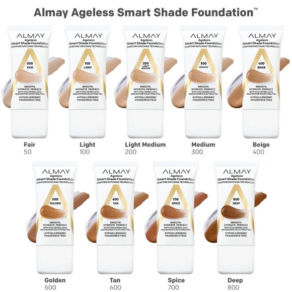 ALMAY Ageless Smart Shade Foundation 1oz - #800 Deep - Picture 5 of 9